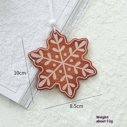  Christmas Wooden Pendant 