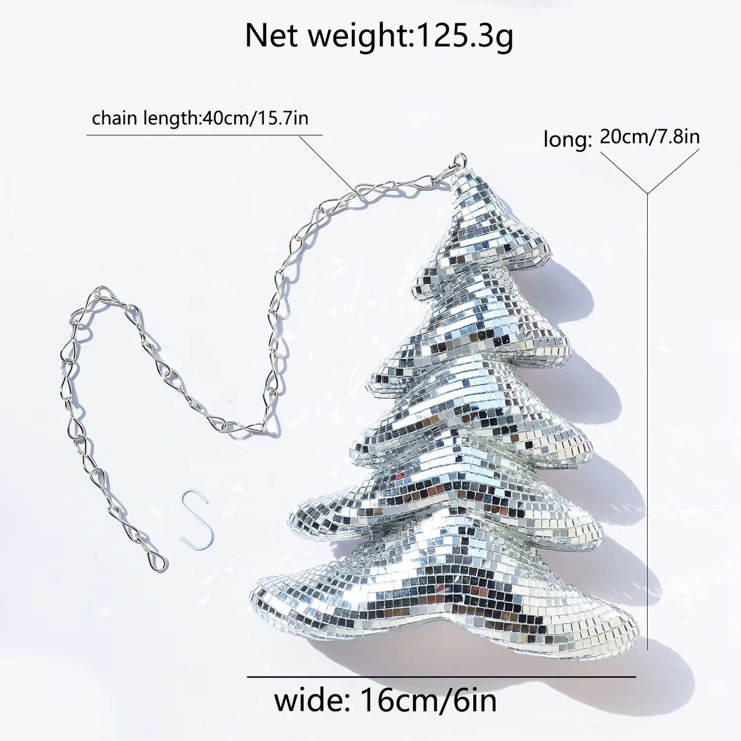  Sparkly Christmas Tree Ornament 