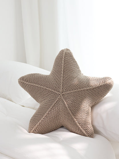  Starfish Hand-Knitted Pillow 