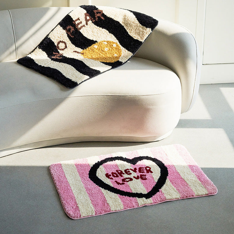  'Forever Love' Striped Rug 