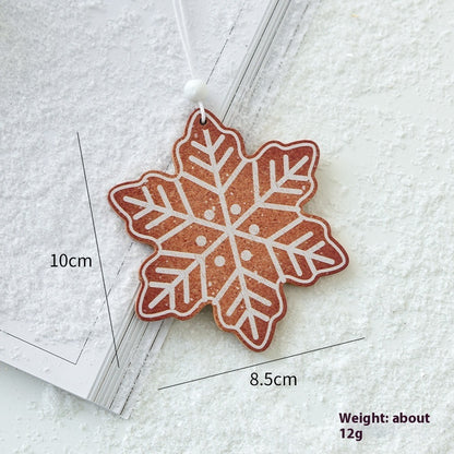  Christmas Wooden Pendant 