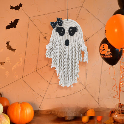  Weaving Halloween Cute White Ghost Pendant 