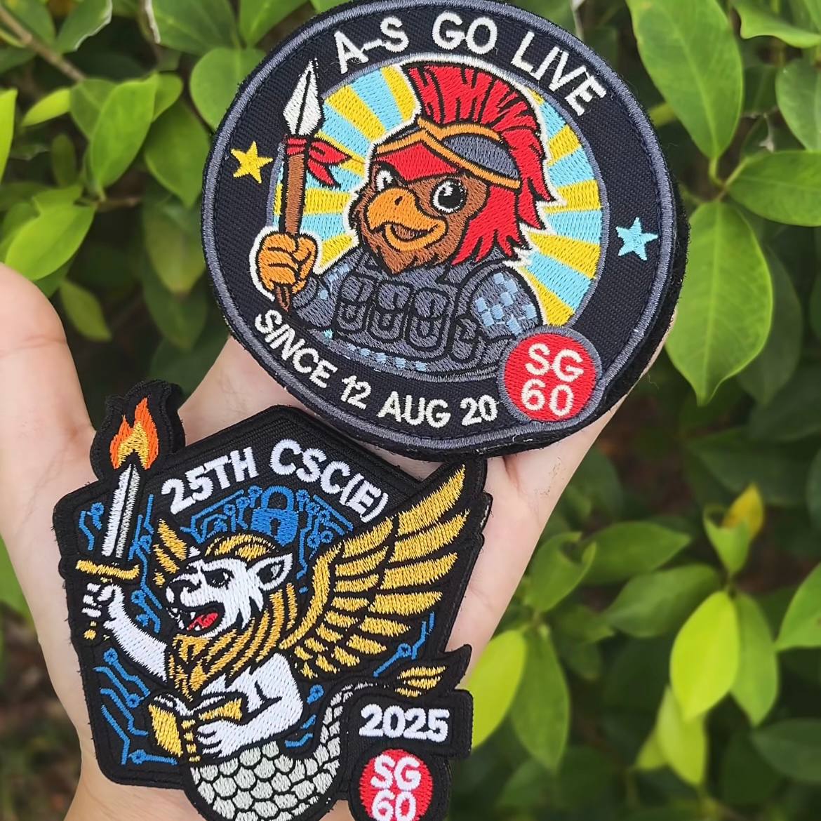 Custom Embroidered Patches Singapore | MOQ 20, Free Proof | Patch&Bagel