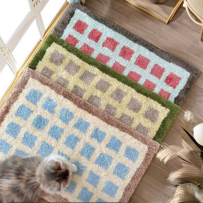  Cutesy Demure Squares Mat 