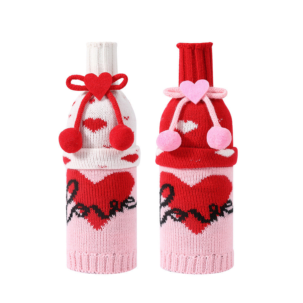  Bottle Cover Creative Knitting Tanabata Valentine's Day 