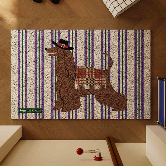  Hound Gentleman Retro PVC Loop Floor Mat Home 