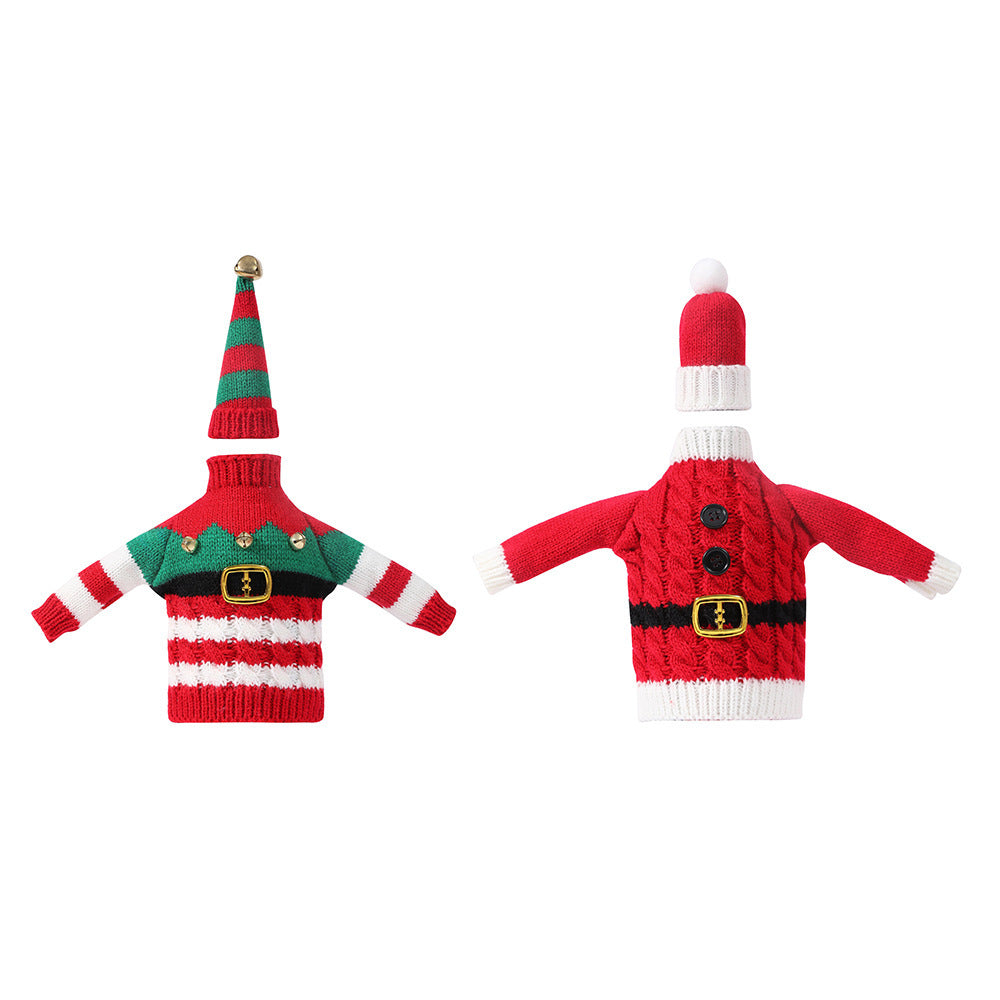  Festive Fizz Knitted Wine Bottle Outfits 