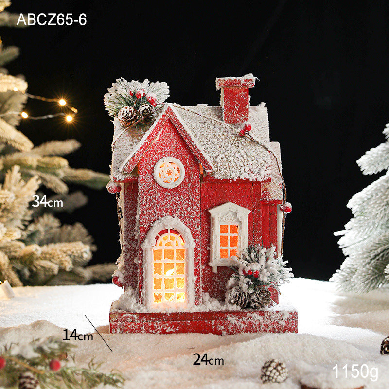  Christmas Snow House Ornament 