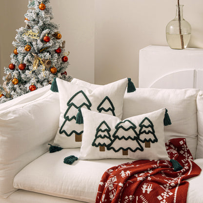  Christmas Embroidery Pillow Case 