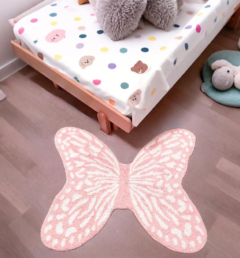  Pink Butterfly Carpet Rug 