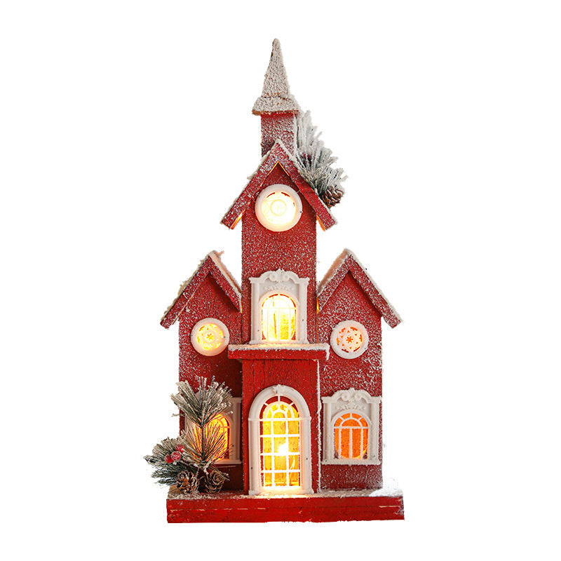  Christmas Snow House Ornament 