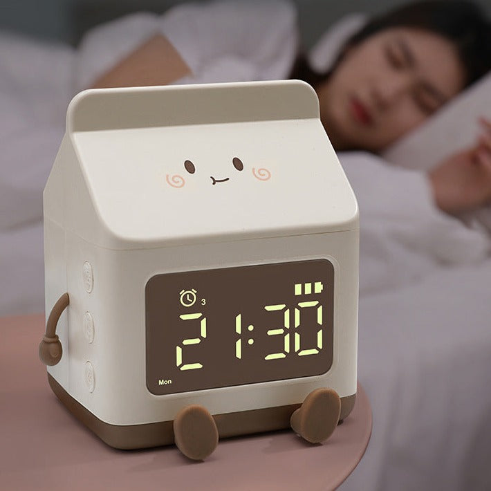Cartoon Milk Carton Alarm Clock - patchandbagel