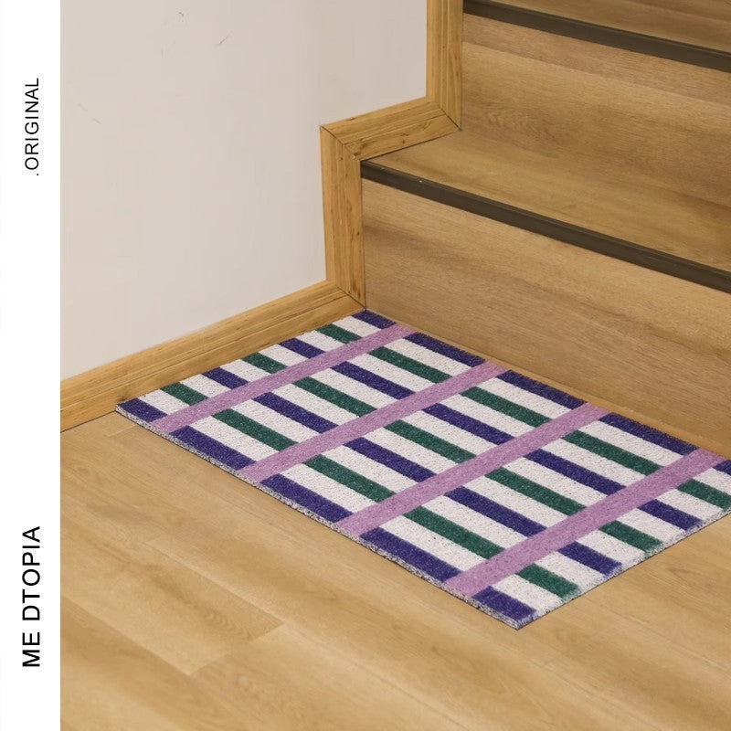  Geometric Rainbow Door Mat 