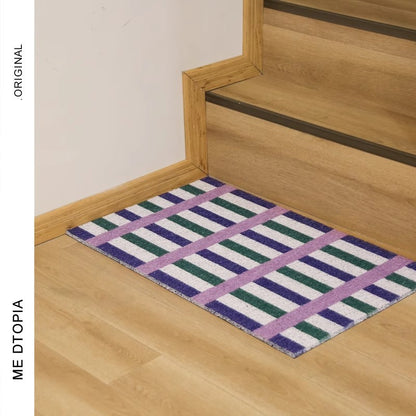  Geometric Rainbow Door Mat 