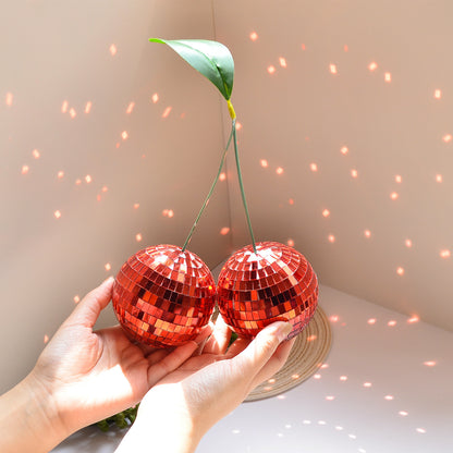  Cherry Disco Ball Ornament 