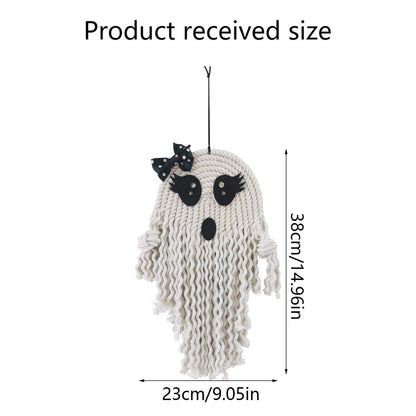  Weaving Halloween Cute White Ghost Pendant 