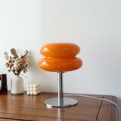  Stacked Pancakes Glass Table Lamp 