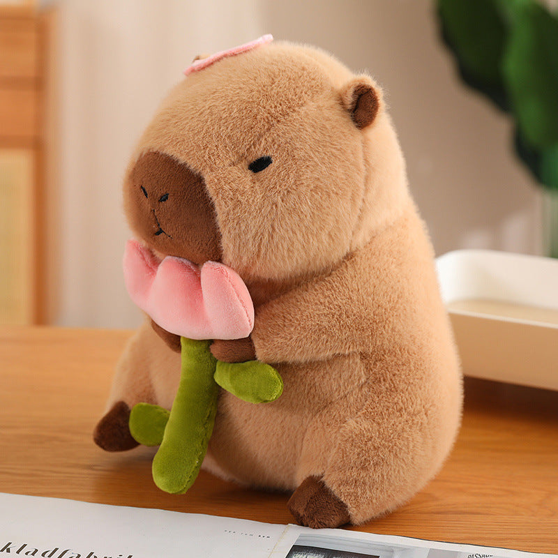 Capybara Bunny Huggable Doll Plushie - patchandbagel