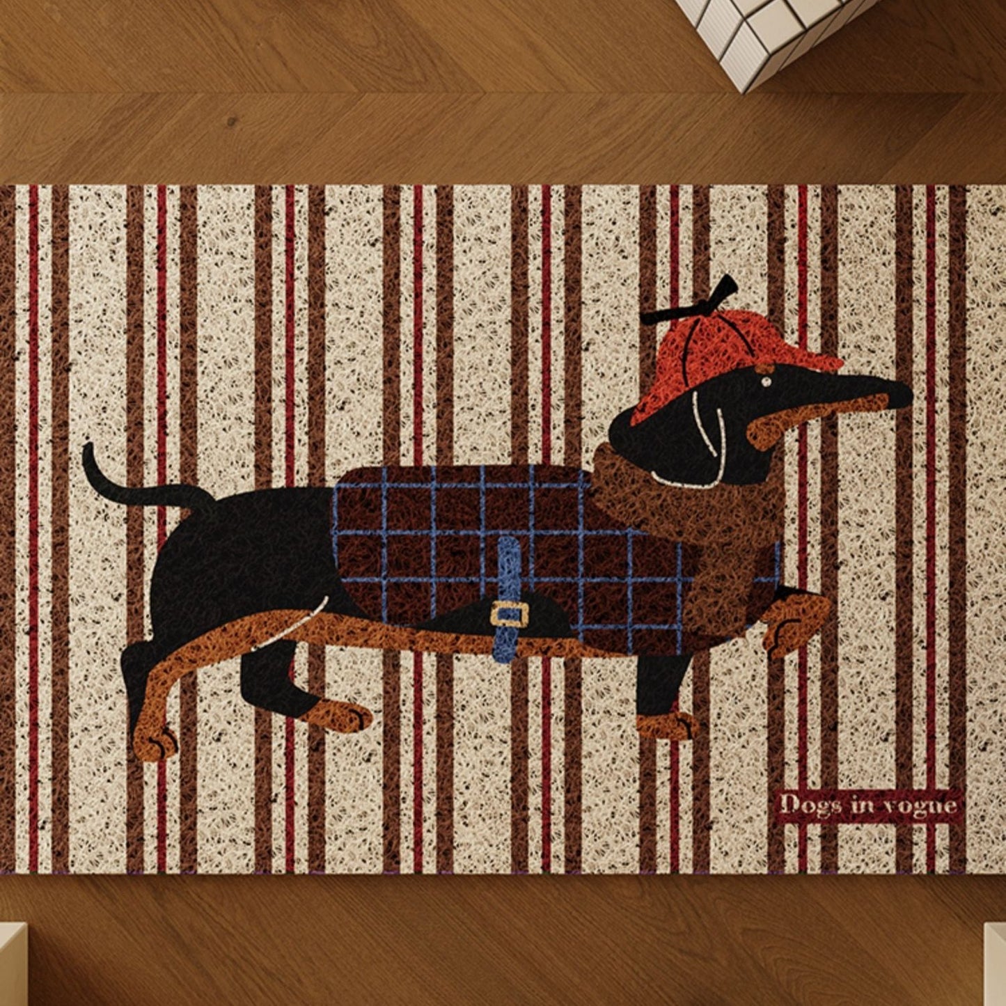  Dogs in Vogue Hound Gentleman Floor Mat 