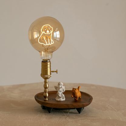  Cute Dog Ambience Light Bedroom Decoration 