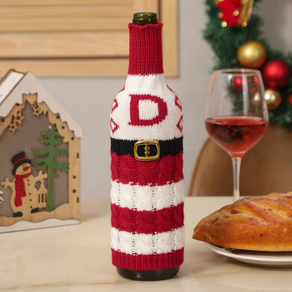  Christmas Letters Wine Bottle Cover 