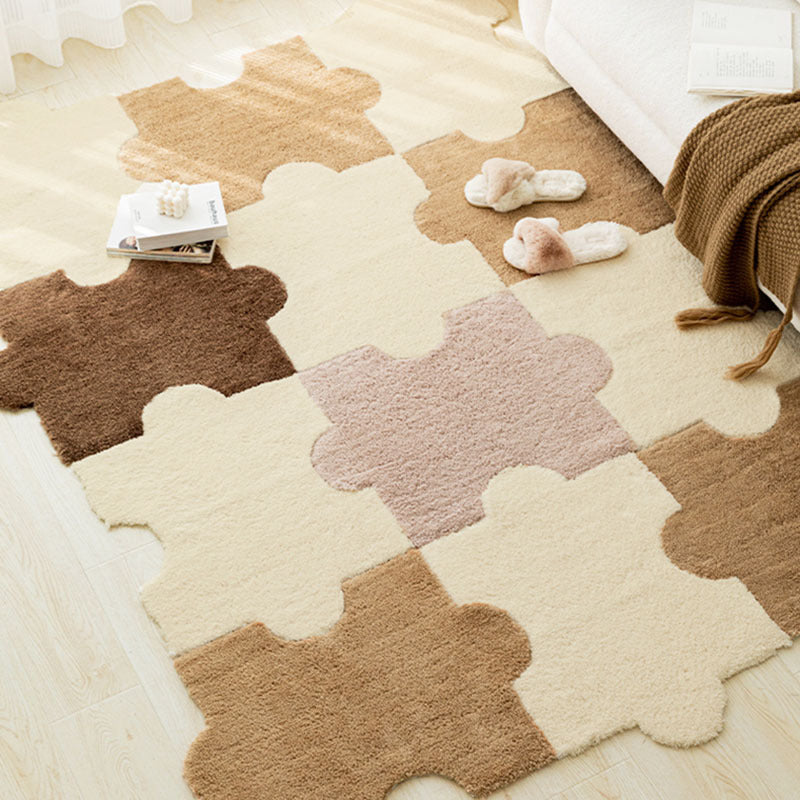  DIY Puzzle Piece Living Room Carpet 