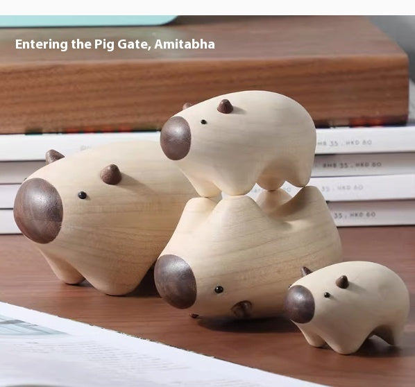  Capybara Jenga Wood Carving 