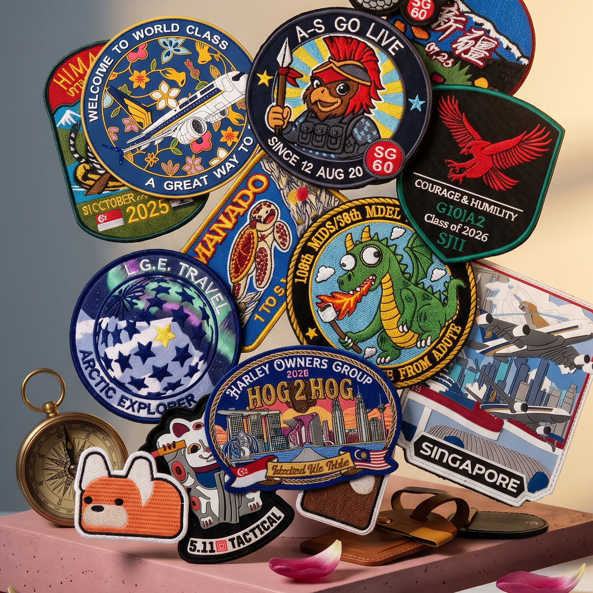 Custom patches by Patch&Bagel