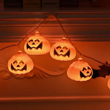 Halloween-LED-Lichterketten-Dekor – Kürbis
