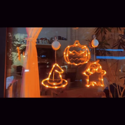 Halloween-LED-Lichter-Fensterdekoration