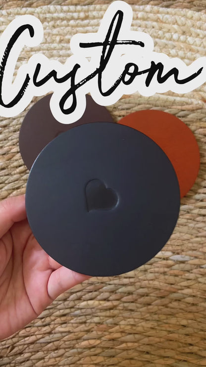 Custom Leather Coaster