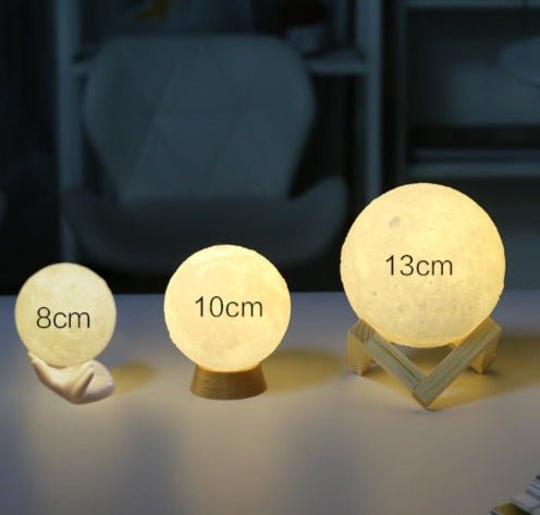 3D Printed Moon Lamp with Dual-Color Sensor - patchandbagel