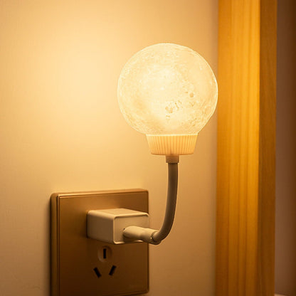 3D Printed Moon USB Night Light Lamp - patchandbagel