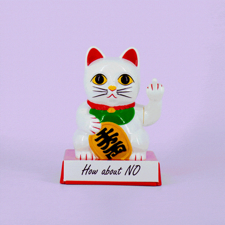  Rude Fortune Cat Display Stand 