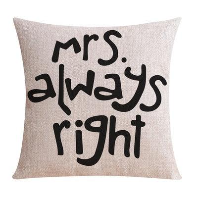 Always Right Series Cushion Cover - patchandbagel
