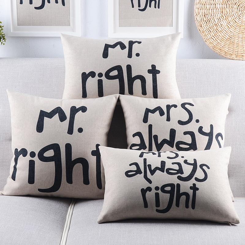 Always Right Series Cushion Cover - patchandbagel