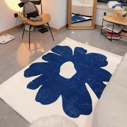 Blue Flower Carpet - patchandbagel