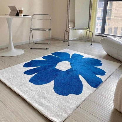 Blue Flower Carpet - patchandbagel