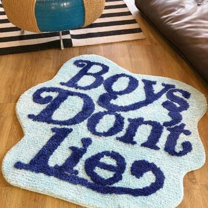Boys Don't Lie Rug - patchandbagel