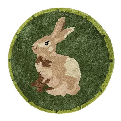 Brown Bunny Rug - patchandbagel