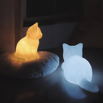 Cat Companion Lamp Decor - patchandbagel