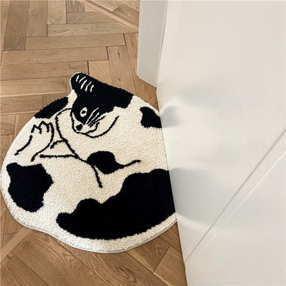 Curled Cat Rug - patchandbagel