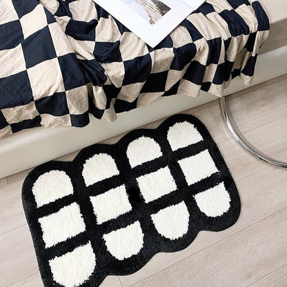 Funky Curved Checkered Mat - patchandbagel