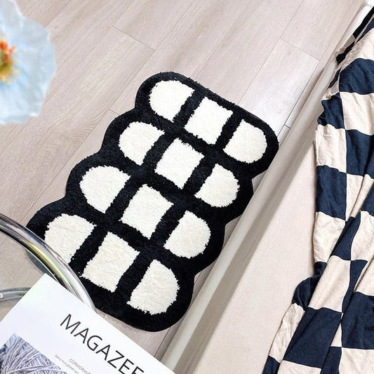 Funky Curved Checkered Mat - patchandbagel