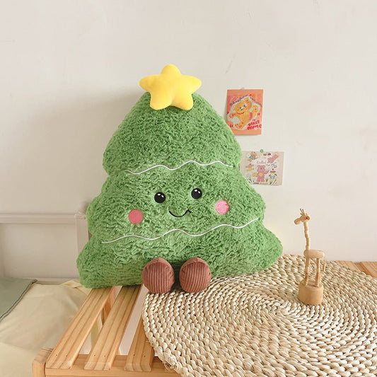 Cute Christmas Tree Doll Plush Toy Cushion - patchandbagel