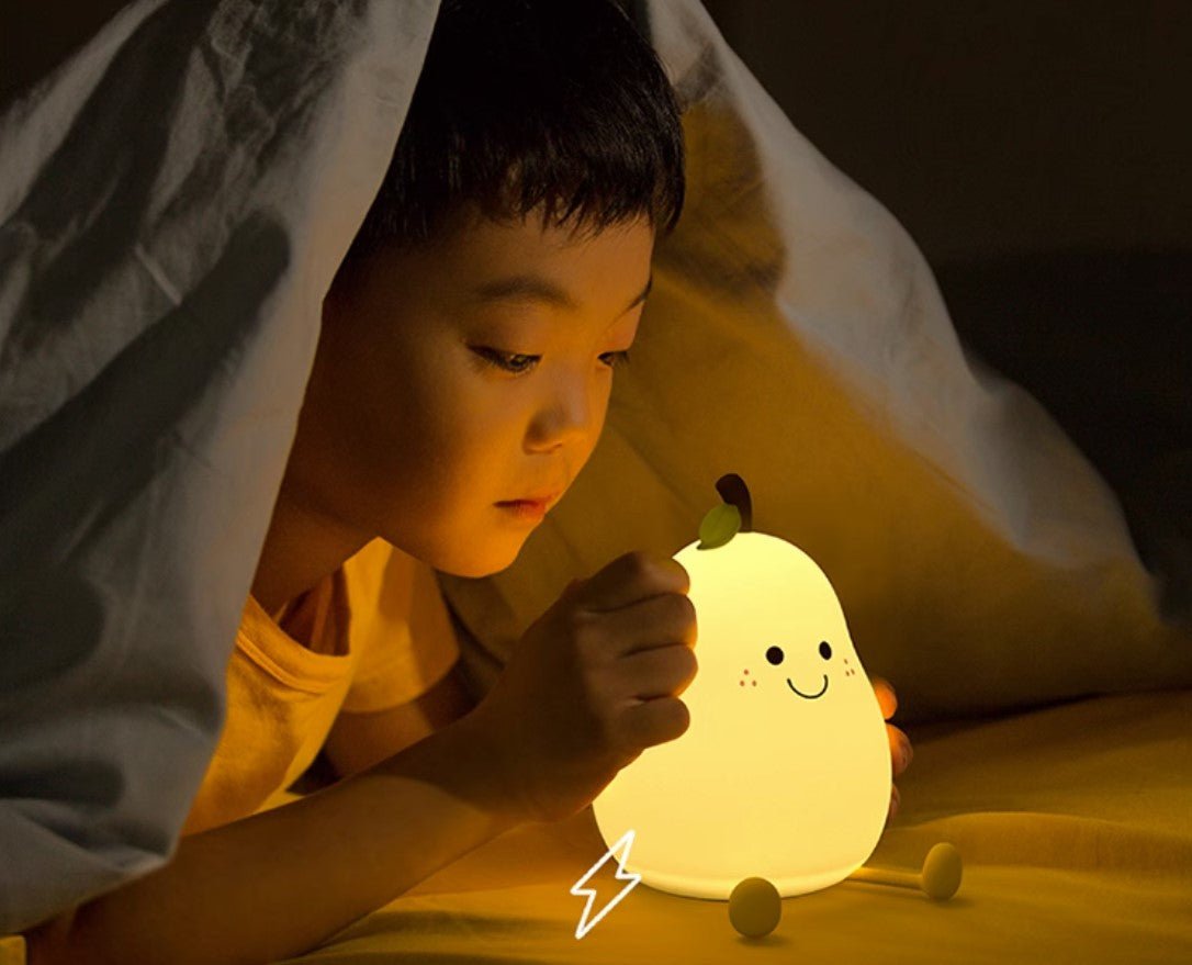 Cute Pear Night Light Lamp - patchandbagel