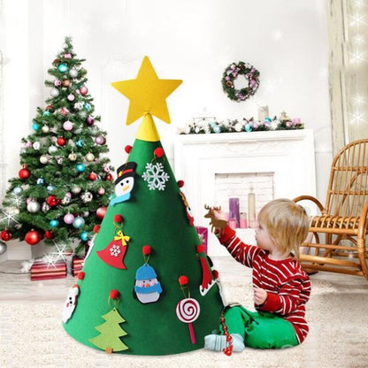 Felt Christmas Tree for Children's Puzzle Handmade DIY - patchandbagel