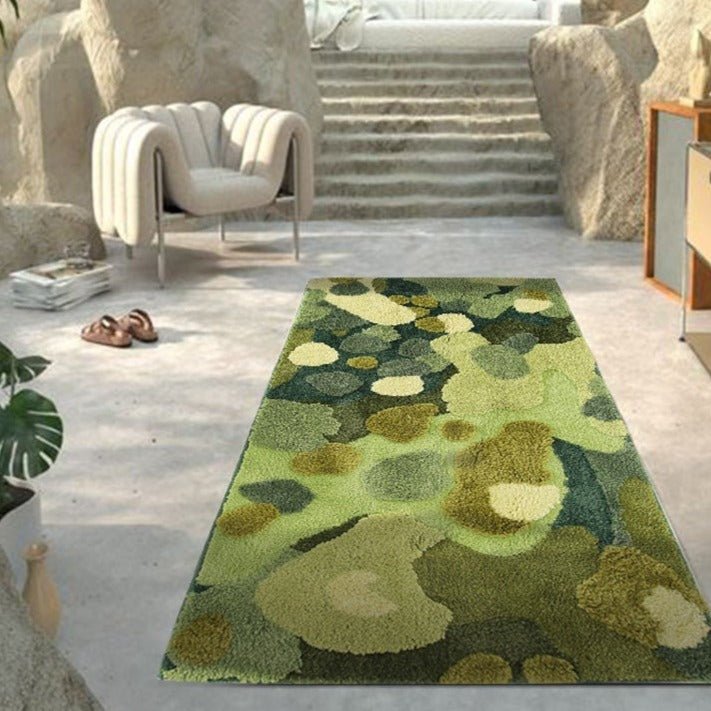 Moss Rugs .handmade Turfted Wool Rugs Carpets for Living Room/reading  Area/nursery Room/kid's Room,custom Rugs for Reading Area 