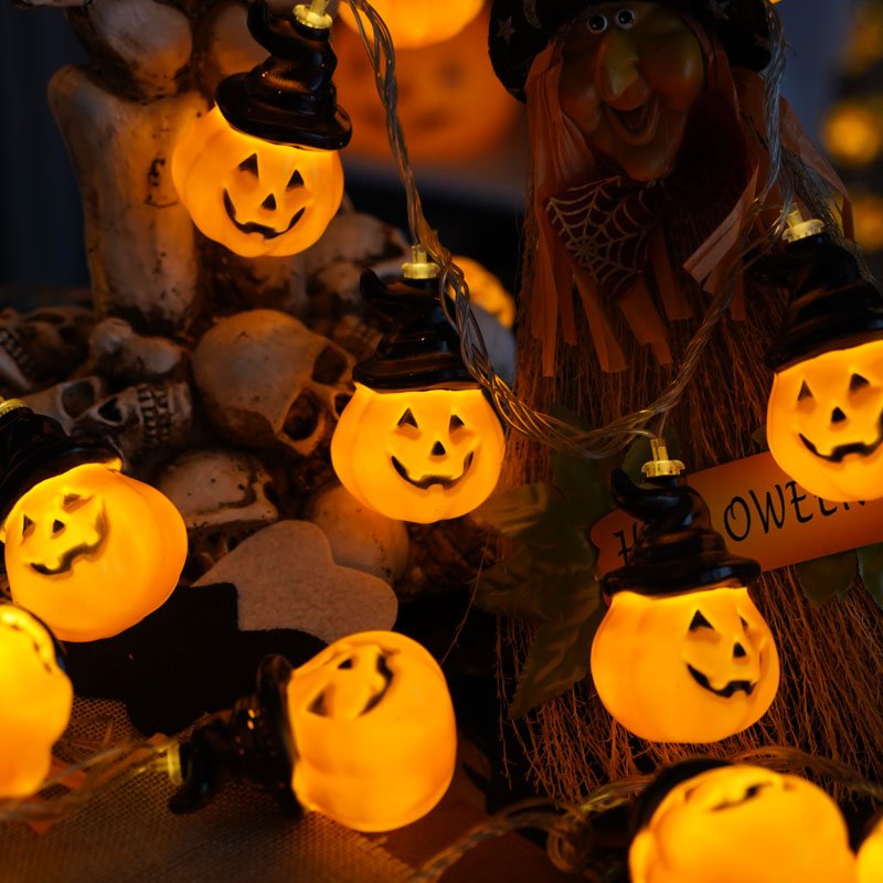 Halloween LED String Lights Decor - Pumpkin - patchandbagel