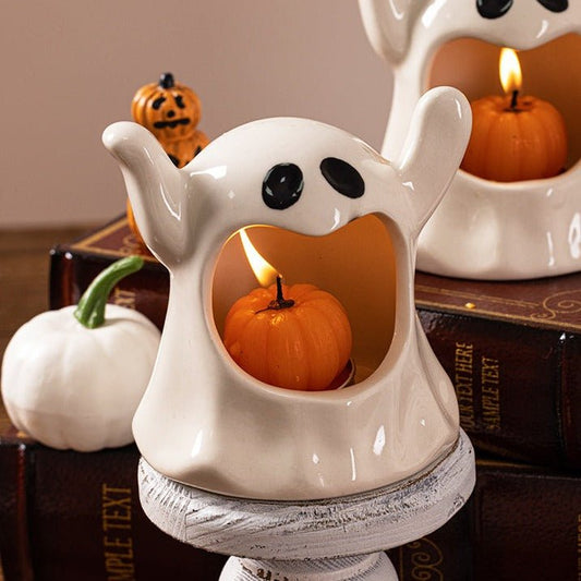  Spooky Ghost Halloween Candle Holder 
